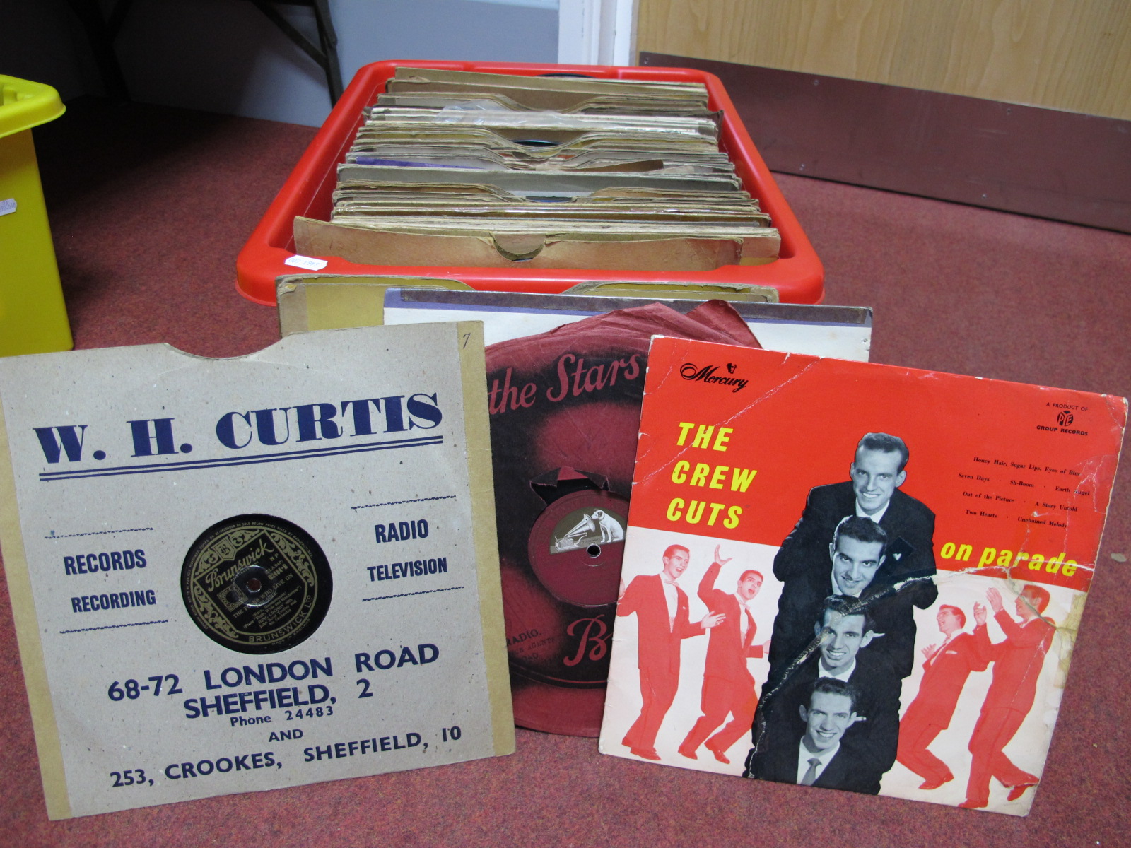 A Quantity of 78's: Rock and Roll including Little Richard and Elvis Presley, plus Bing Crosby,