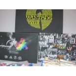Three Modern Canvas Prints, to include Led Zeppelin, Wu-Tang, bands montage (The Beatles, The Who,