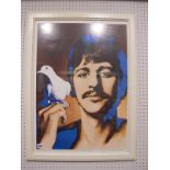 A Limited Edition Framed Print of Ringo Starr, after Richard Avedon, copyright by NEMS Enterprises
