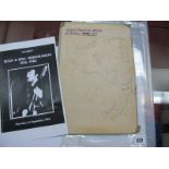 A Selection of Unverified Signatures, including John Lennon, Ringo Starr, George Harrison, Acker