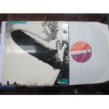 Led Zeppelin First Album, first pressing, Atlantic, turquoise lettering, label excellent, matrix No.