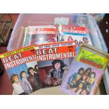 A Quantity of Mainly 1960's Pop Music, related ephemera including magazines, sheet music, concert