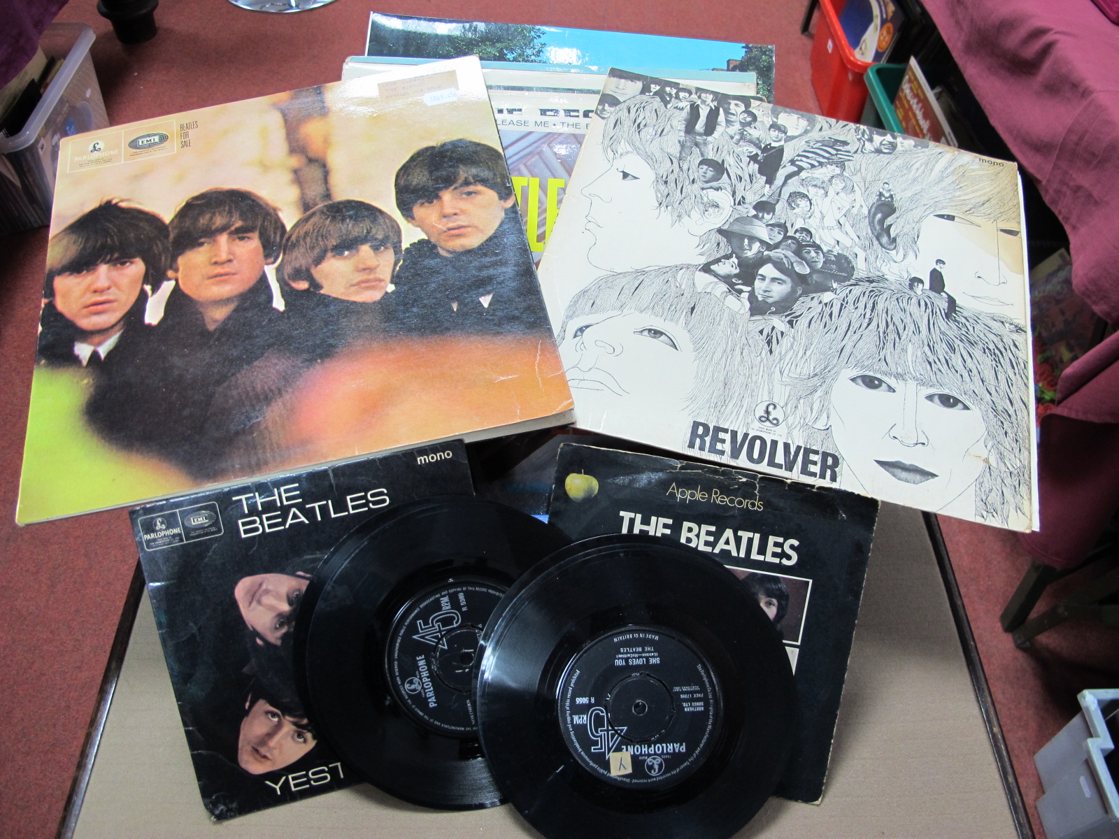 Beatles Interest: A Collection of Ten L.P.'s to include Rubber Soul, A Hard Days Night, Help!,