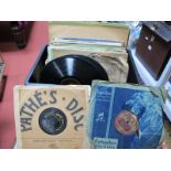 Gramophone Interest: A collection of predominantly 78's and similar, to include Pathe 78781 In The