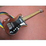 A Circa 1960's Burns Sonic Model (London) Bass Electric Guitar, featuring two Burns Tri Sonic Pick