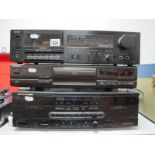 Audio: A Marantz Stereo Double Cassette Deck SD415, a Denon Stereo Cassette Type Deck DR-171, a