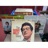 A Mixed Collection of Mainly 50's/60's L.P.'s, to include The Young Rascals, Buddy Holly, The