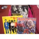 A Mixed Collection of LP's/12", to include Iron Maiden 'The Number of The Beast', Faith No More,