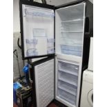 A Becko Black Fridge Freezer.