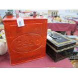 Esso Petrol Can, cash box. (2)