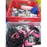 A Large Quantity of Costume Jewellery, including bead necklaces, bangles, bracelets, rings, earring,