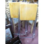 A Pair of Folding Kitchen Bar Stools.