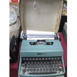 Olivetti Letter A 32 Typewriter in carry case.