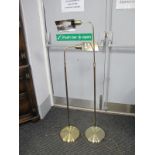 Two "Massive" Adjustable Standard Reading Lamps. (2)