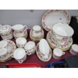 Royal Worcester 'Royal Garden' Dinner Ware, of forty four pieces and damaged teapot and two