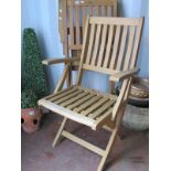 Westminster Teak Steamer Chairs. (2)