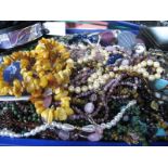A Mixed Lot of Assorted Costume Jewellery, including imitation pearl bead necklaces, other bead