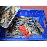 Tenon Saw, chisels, screwdriver's Stanley plane, etc:- One Box