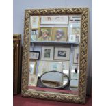 A Rectangular Bevelled Wall Mirror, in gilt frame 108 x 77cm.
