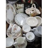 Wedgwood 'Lichfield' Tea Ware, of twenty one pieces, Wedgwood 'Sunflower' dishes, mirror, tureen,