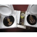 Bradex Tutankhamun and Nefertiti Plates, others collectors plates, dog door stops, radio, etc:-