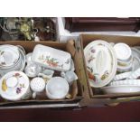 A Large Quantity of Royal Worcester 'Evesham' Oven and To Table Pottery, including tureens, flan