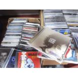 Three Boxes of C.D's, including Indie, Chart, Radiohead, Keane, Eminem, New Order.