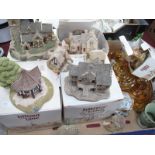 Lilliput Lane Models, including St Lawerence Church, Flower Seller, Stockwell Tenement, Moreton