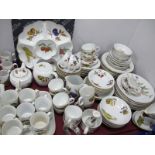 A Large Quantity of Royal Worcester 'Evesham' Dinner Ware, segmented dish (boxed) tea pot etc.