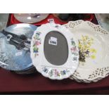 Eight Wedgwood 'Waterways by Moonlight' Collectors Plates and four Royal Creamware 'The Floral Gift'