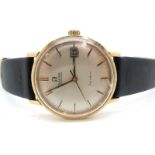 Omega; A Vintage Automatic Gent's Wristwatch, the signed dial with line markers, centre seconds