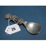 Berthold Muller; A Hallmarked Silver Spoon, detailed with Adam and Eve, (import marks for Chester