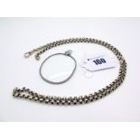 A Faceted Belcher Link Chain, of uniform design, stamped "9ct", to single swivel style clasp,