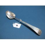 A Hallmarked Silver Old English Pattern Basting Spoon, GW, London 1810, initialled, 29cm long.
