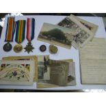 A WWI Medal Trio, comprising 1914/15 Star/War Medal/Victory Medal to M2-045983 Pte. C.A.Gaunt,