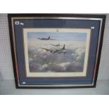A Framed Print, by Robert Taylor, Entitled "Memphis Belle", graphite signature to lower right of