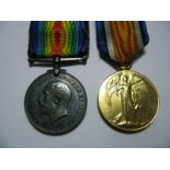 A WWI Medal Duo Comprising War Medal and Victory Medal, to 204023 Pte J Eastwood, Worcester