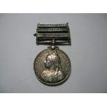 A Queens South Africa Medal to 1629 Pte. T. Musgrove, East Surrey Regiment, with South Africa 1902/