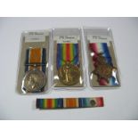 A WWI Medal Trio, comprising 1914 Mons Star, War Medal, Victory Medal to 8982 Pte R.W. Johnson,