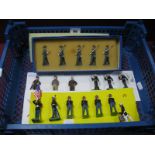 Twenty Seven White Metal Model Military Figures, including The Tournament Collection (five