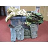 A Quantity of Mid XX Century and Later Military Webbing Items, including pouches, straps,etc,