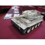 A I:16thScale? Kit Built R/C Model German Tiger I Tank, including Tamiya DMD multifunction units