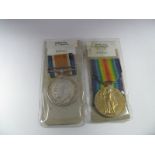 A WWI Medal Duo, comprising War Medal and Victory Medal to 50586 Pte. H. Thraup, Kings Own Yorkshire