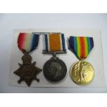 A WWI Medal Trio, comprising 1914-15 Star, War Medal, Victory Medal to 6-2387 Pte E.Brice,