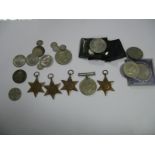 A WWII Set of Five Medals, comprising Italy Star, Africa Star, Atlantic Star, 1939-45 star, War