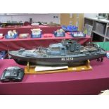 A Kit Built Glass Fibre and Wood Construction RC Model of a Royal Navy Harbour Defence Motor Launch,