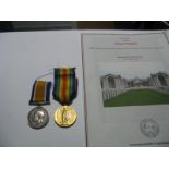 WITHDRAWN - A WWI Casualty Medal Pair, comprising War Medal and Victory Medal to 33978 Pte A.Medd,