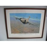After Ronald Wong Framed Graphite Signed Print, 'Sky Pirate', Buccaneer, signed by the artist