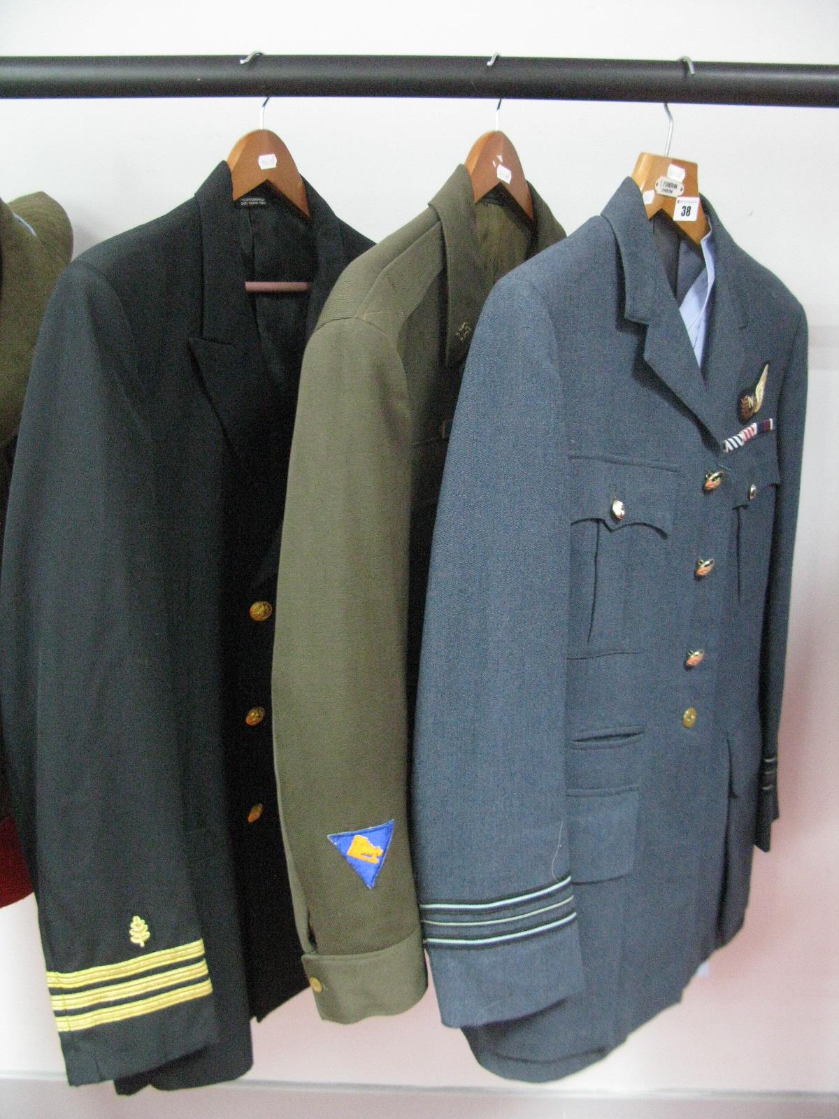 Three 2nd Half XX Century Military Uniforms. An American Naval blazer/an R.A.F uniform to a