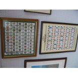 A Set of 'Castella' Soliders of Waterloo Trade Cards, framed, plus another by Wills.